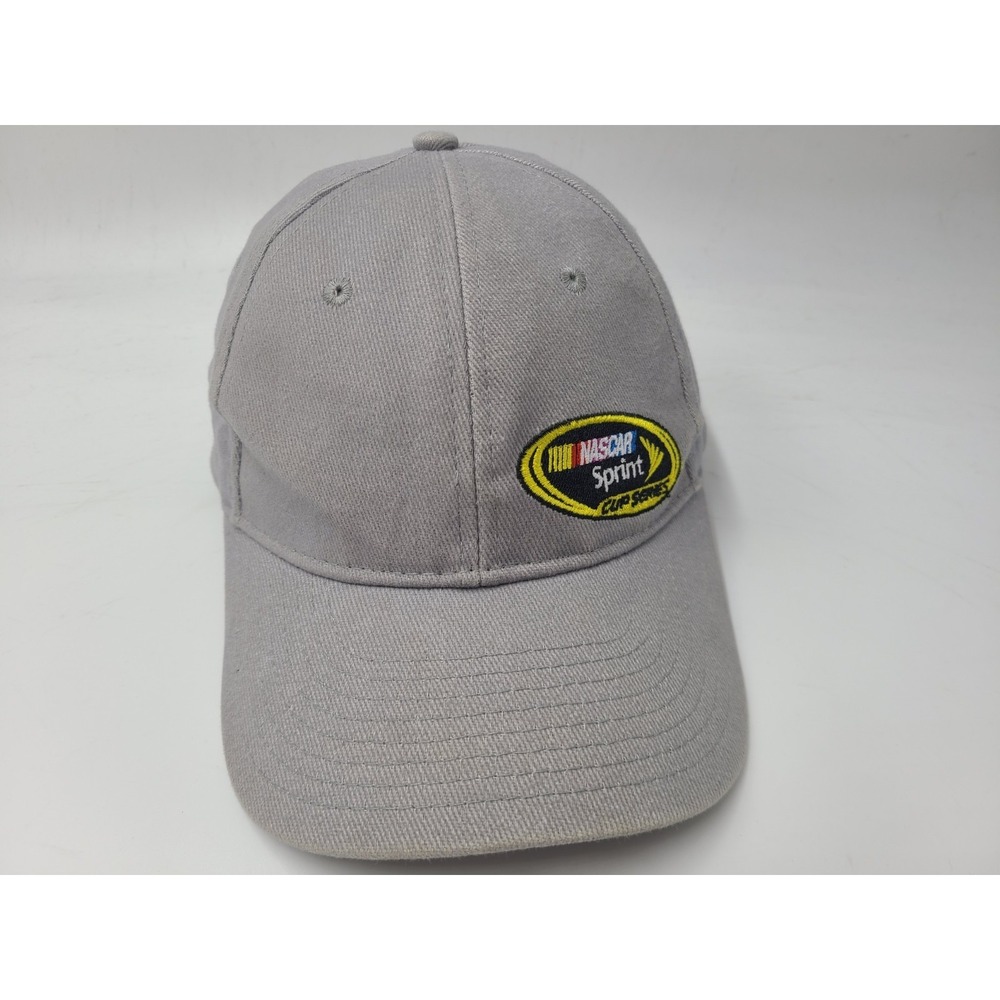 Vintage NASCAR Sprint Cup Series Speed Octagon Adjustable Hat Cap Men Women Gray